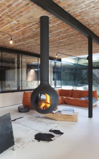Chimenea Bioetanol Focus Diseño Negro