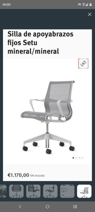 2 Sedie Ergonomiche Herman Miller Setu