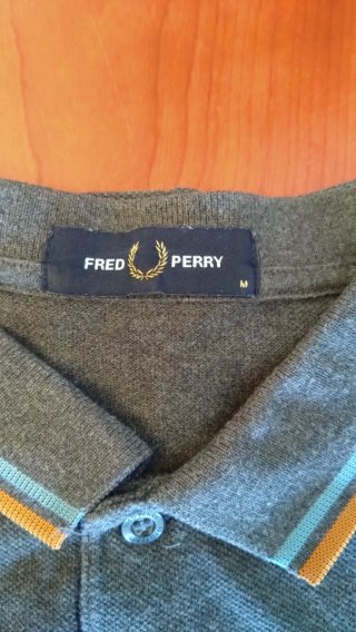 Polo Fred Perry Talla M Gris Multicolor