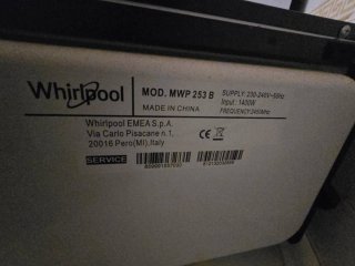 Microondas con grill Whirlpool Cook 25L