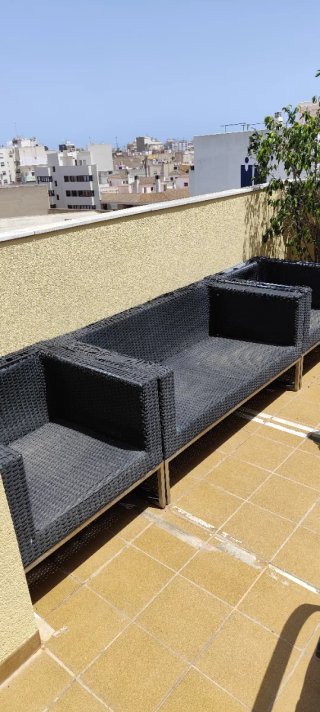 Conjunto Sofá y 2 Sillones Terraza