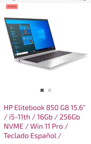 HP Elitebook 850 G8 15.6 i5-11th 16GB 256GB