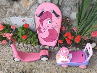 Lote Juguetes Niña: Patinete y Coche