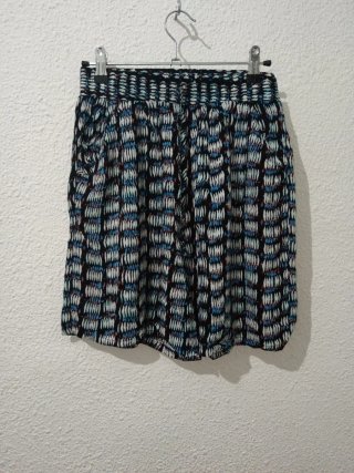 Short ancho estampado