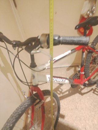 Bicicleta de Montaña TOPBIKE Roja y Blanca