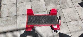 Carro deslizador para moto rojo