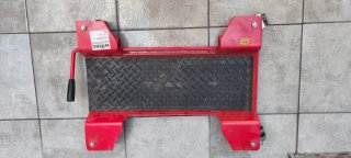 Carro deslizador para moto rojo