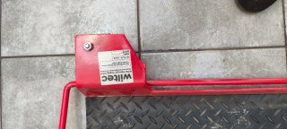 Carro deslizador para moto rojo
