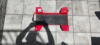 Carro deslizador para moto rojo