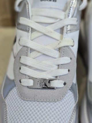 Zapatillas Calvin Klein Blancas y Plateadas
