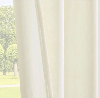Cortinas Terciopelo Blanco Marfil 132x245 cm 2 ud