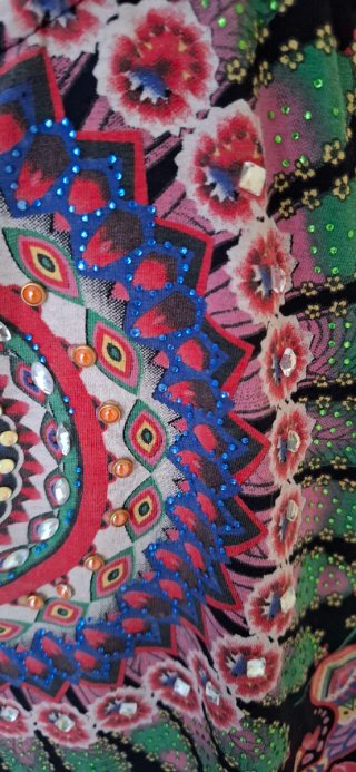 Vestito Mandala Asimmetrico Taglia S/M