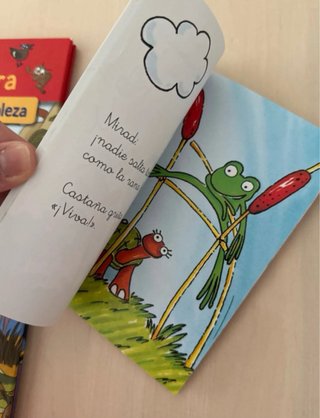 Las olimpiadas en el estanque (letra cursiva)