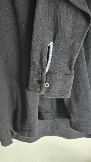 Polo manga larga massimo Dutti negro