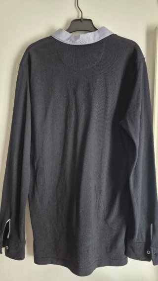 Polo manga larga massimo Dutti negro
