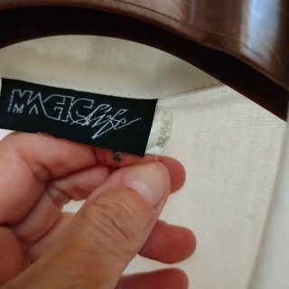 Camicia donna bianca floreale XL