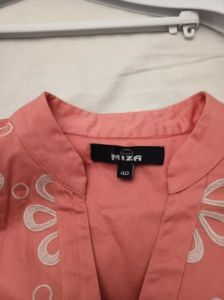 Vestido Niza rosa flores