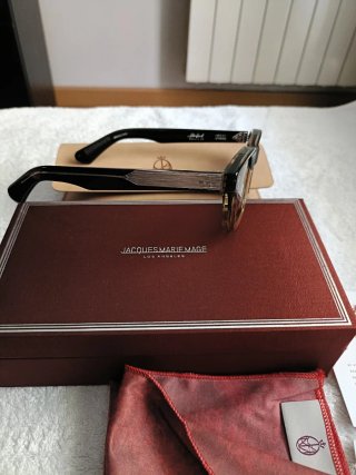 Jacques Marie Mage Gafas de Sol Negras/Marrones