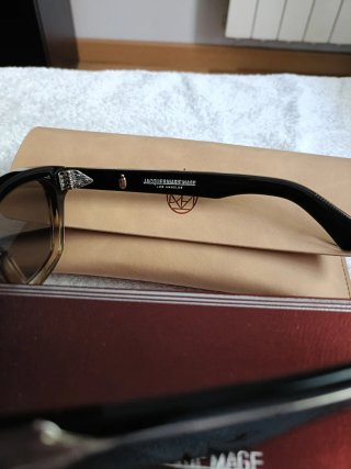 Jacques Marie Mage Gafas de Sol Negras/Marrones