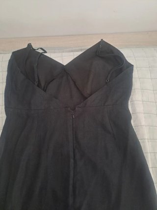 Vestido largo negro de verano