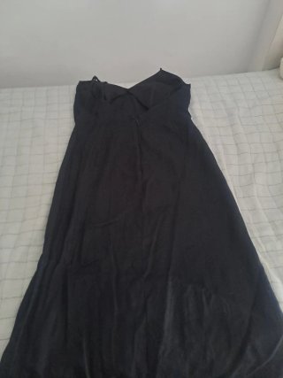 Vestido largo negro de verano