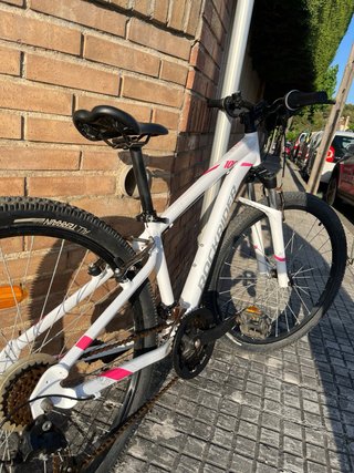 Bicicleta Rockrider 100 Blanca