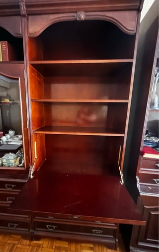 Mueble salón con escritorio y cajones