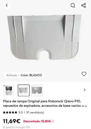 Roborock aspirador con base autovaciado