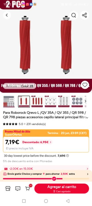 Roborock aspirador con base autovaciado