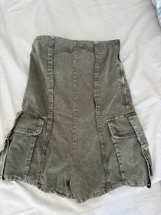 Mono vaquero verde Pull&Bear