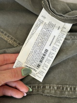 Mono vaquero verde Pull&Bear