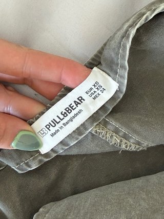 Mono vaquero verde Pull&Bear