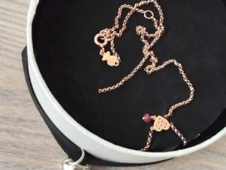 Collar Tous Oro Vermeil y Plata con Rubi