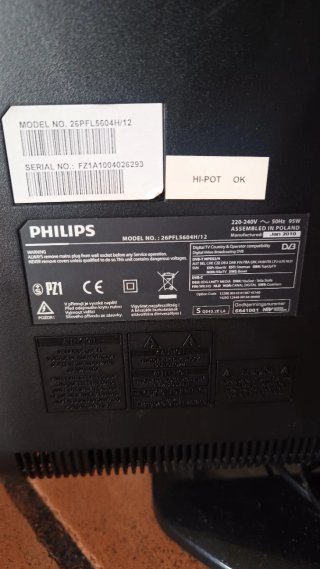Televisión Monitor Philips Negra