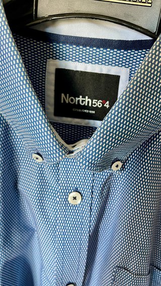 Camicia Northfinder Uomo Manica Corta Blu