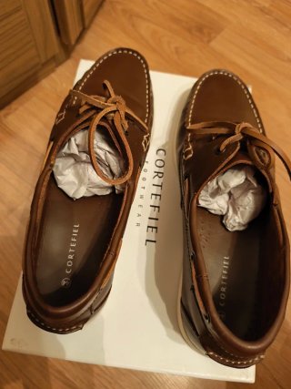 Náuticos Cortefiel Hombre Talla 44 Marrones.