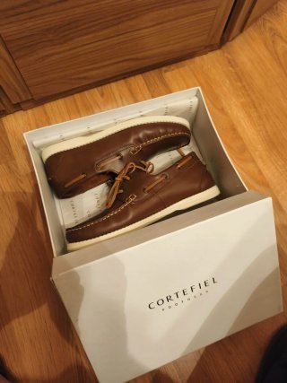 Náuticos Cortefiel Hombre Talla 44 Marrones.