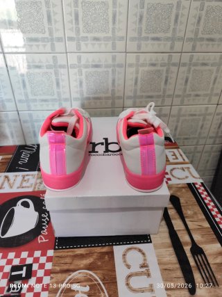 Scarpe Donna Rocco Barocco Rosa e Bianche