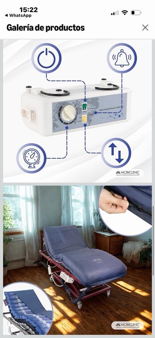 Colchón Antiescaras Mobiclinic 1 año 200€