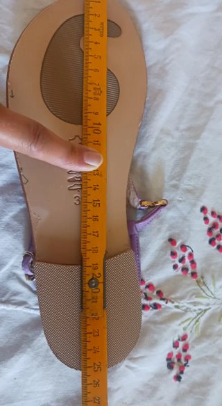 Sandali Corcione in pelle viola