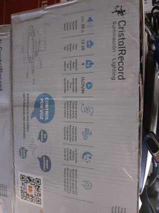 Ventilador de techo con luz y mando