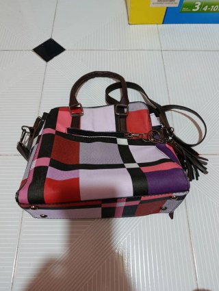 Bolso patchwork multicolor
