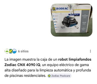 Robot Limpiafondos Piscina Zodiac CNX 4090 iQ