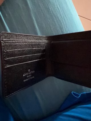 Portafogli Louis Vuitton Monogram Nero Grigio Rep