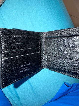 Portafogli Louis Vuitton Monogram Nero Grigio Rep