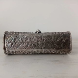 Bolso de mano clutch joya vintage plata 925