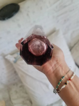 Artěl Facetado Rosa Vintage de lujo Impecable