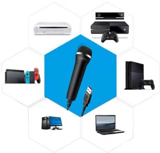 2 Micrófonos USB Karaoke PC/Consola