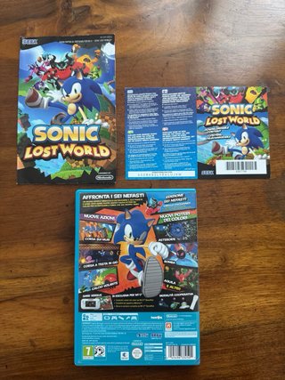 Scatola Sonic Lost World Wii U + manuali
