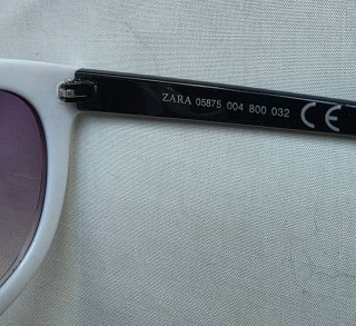 Gafas de sol Zara rayas blancas y negras